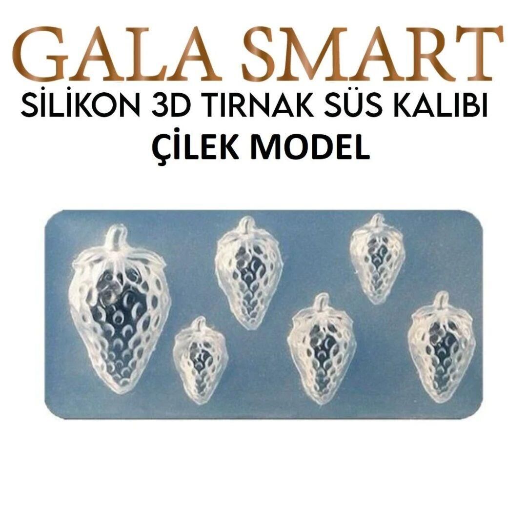 3D SİLİKON KALIP - ÇİLEK MODEL