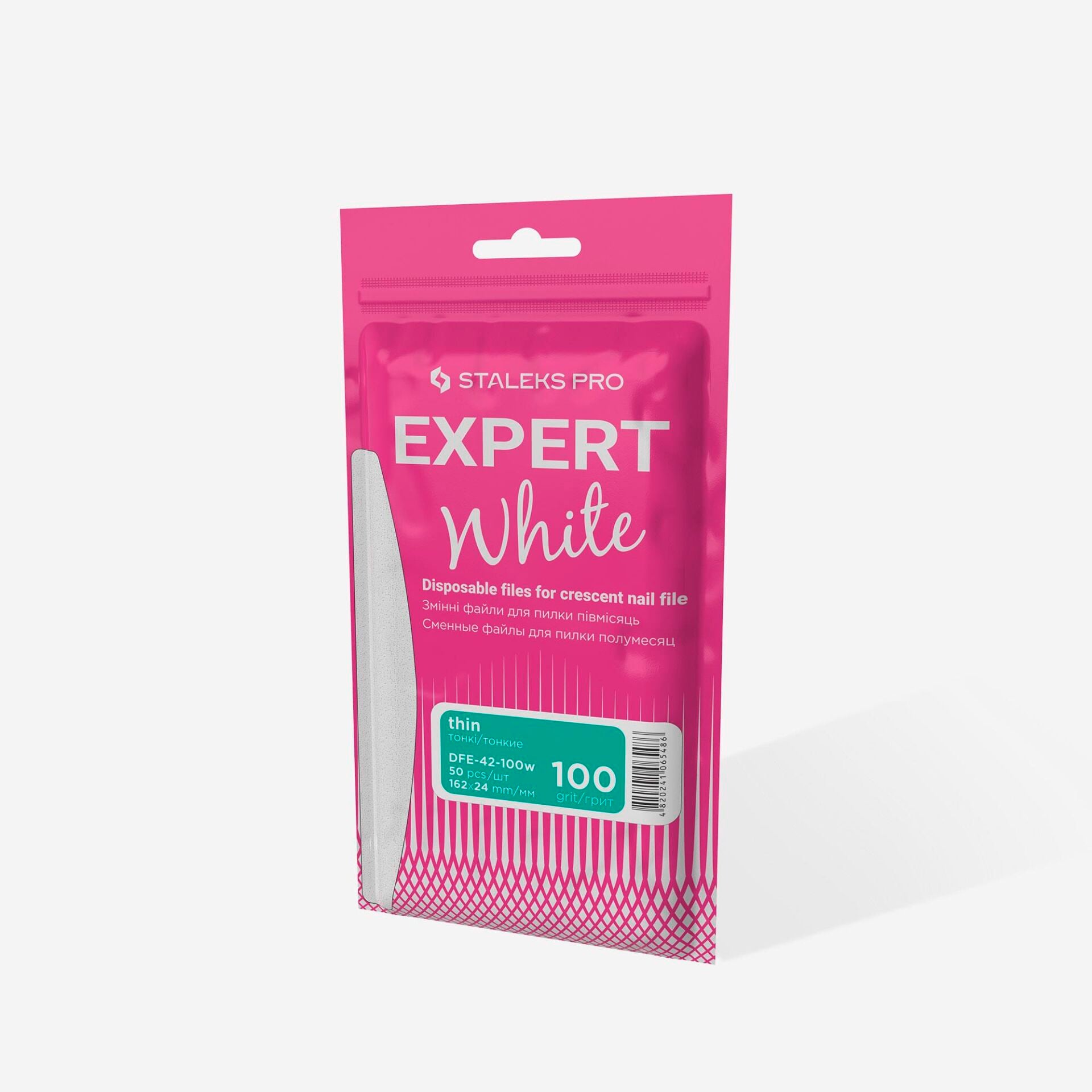 DFE-42-100W EXPERT 42 YARIM AY TÖRPÜ İÇİN YEDEK BEYAZ TÖRPÜLER, 100 GRİT (50 ADET)