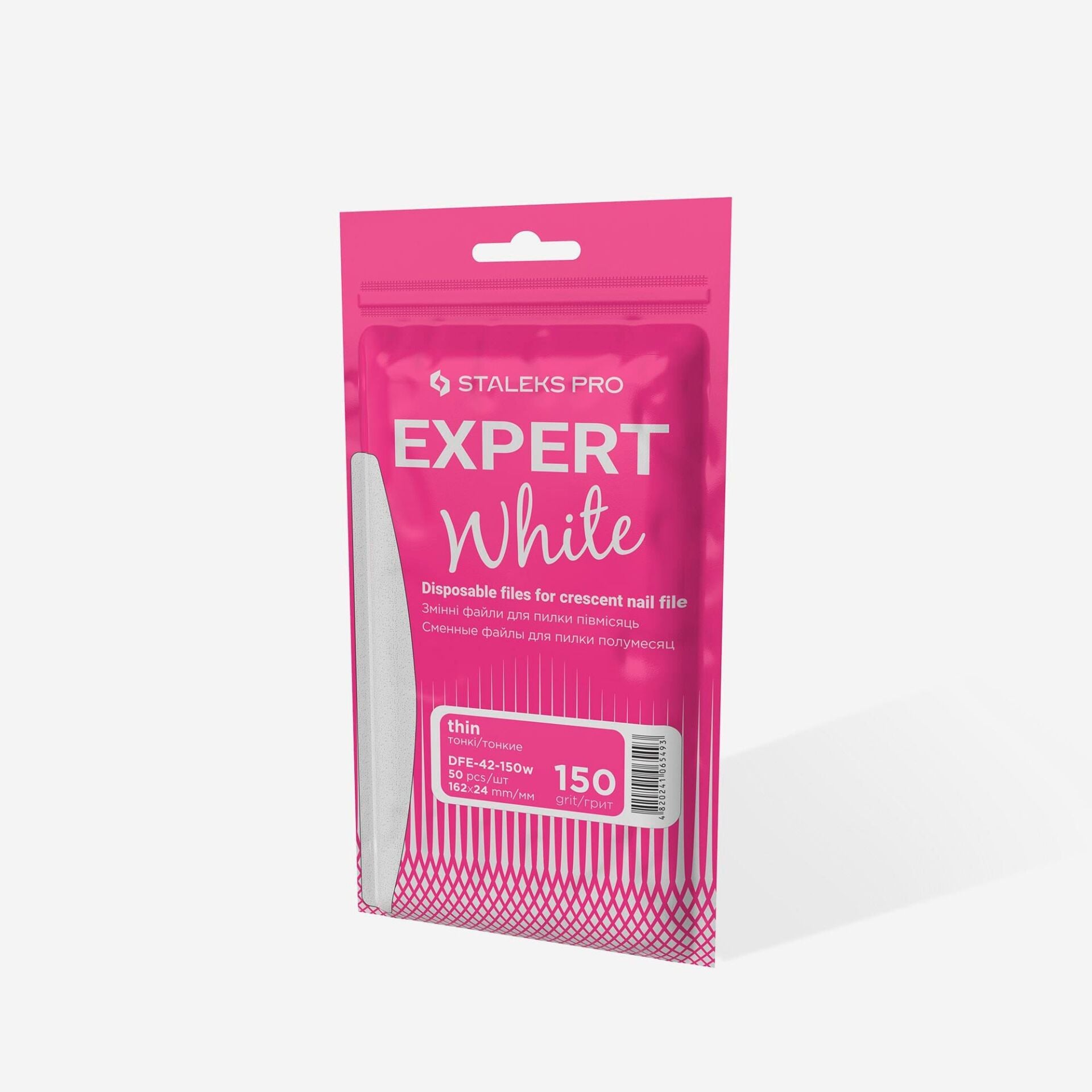 DFE-42-150W EXPERT 42 YARIM AY TÖRPÜ İÇİN YEDEK BEYAZ TÖRPÜLER, 150 GRİT (50 ADET)