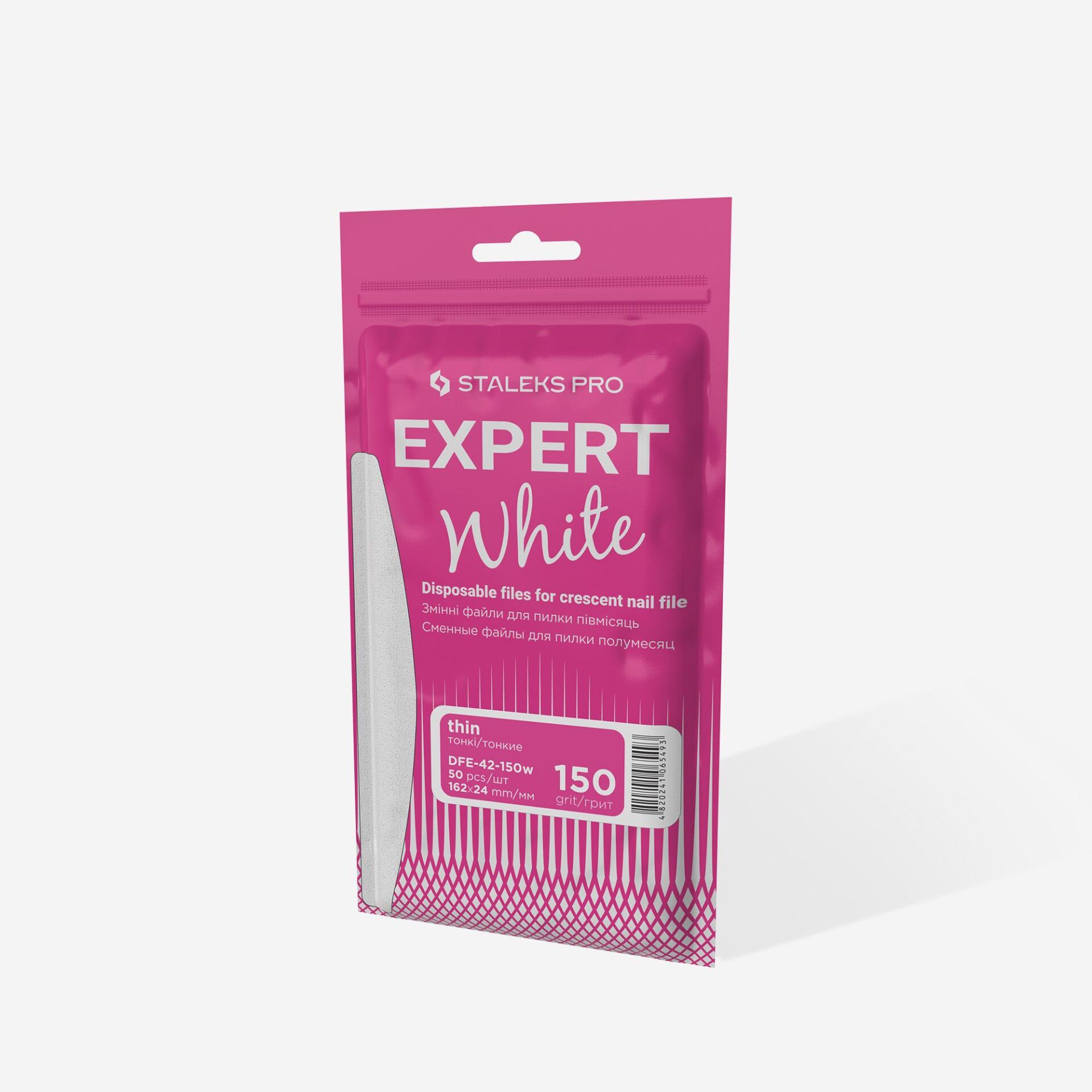 DFE-42-150W EXPERT 42 YARIM AY TÖRPÜ İÇİN YEDEK BEYAZ TÖRPÜLER, 150 GRİT (50 ADET)