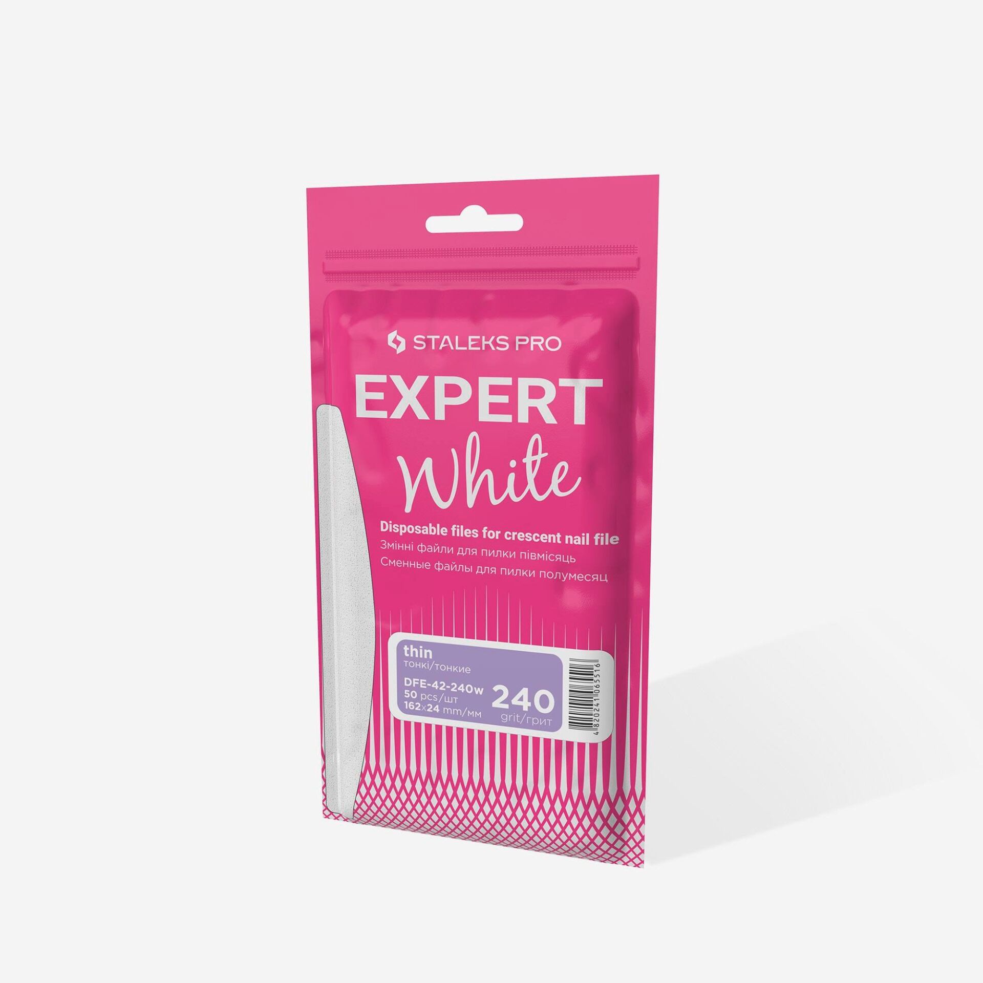 DFE-42-240W EXPERT 42 YARIM AY TÖRPÜ İÇİN YEDEK BEYAZ TÖRPÜLER, 240 GRİT (50 ADET)