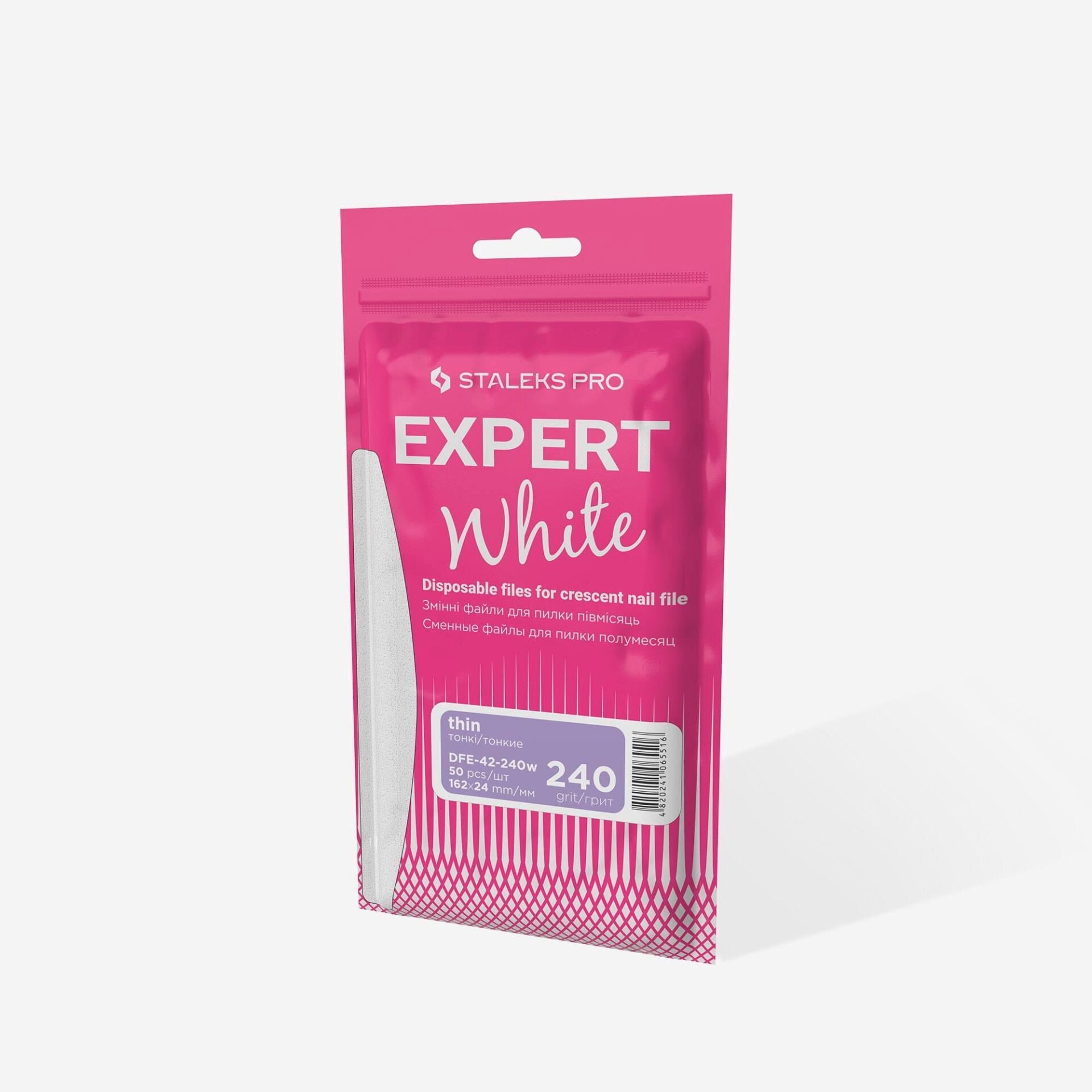 DFE-42-240W EXPERT 42 YARIM AY TÖRPÜ İÇİN YEDEK BEYAZ TÖRPÜLER, 240 GRİT (50 ADET)
