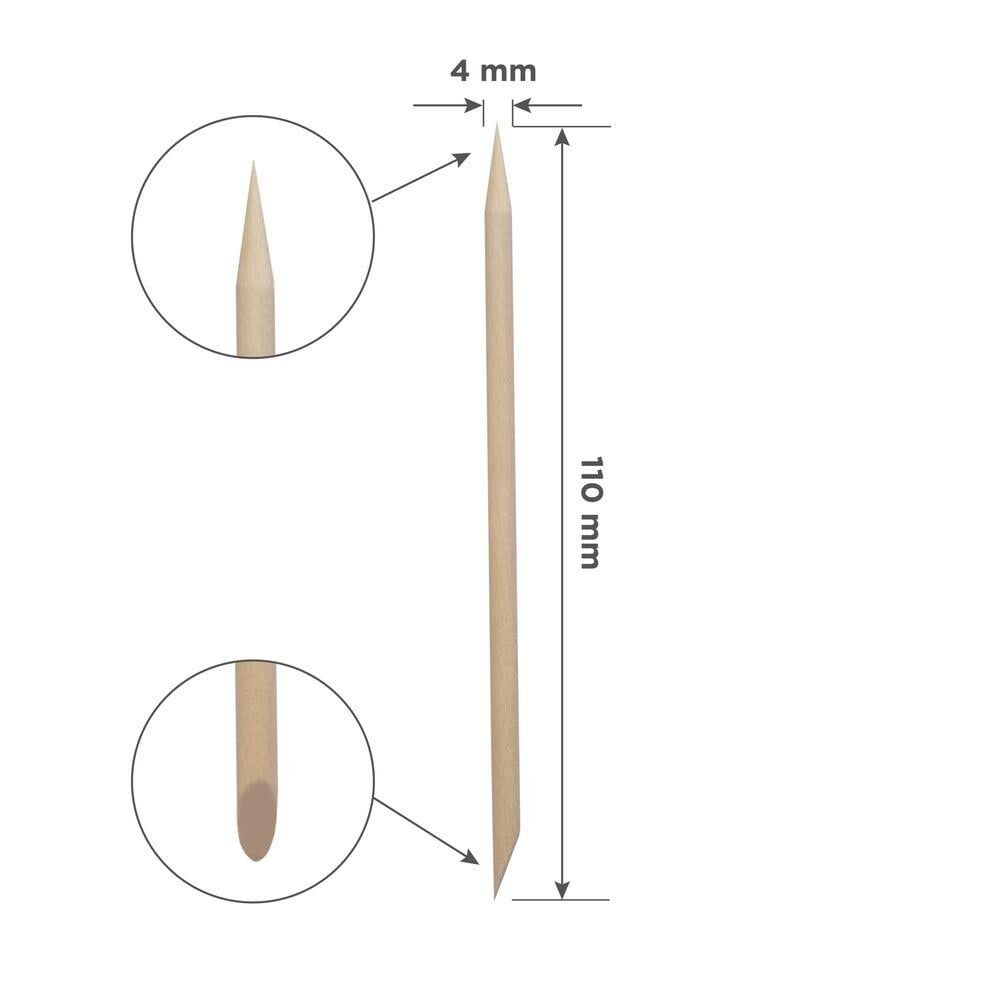 DOS-30/100 STALEKS PRO PORTAKAL MANİKÜR ÇUBUĞU, AHŞAP 110 MM (100 ADET)