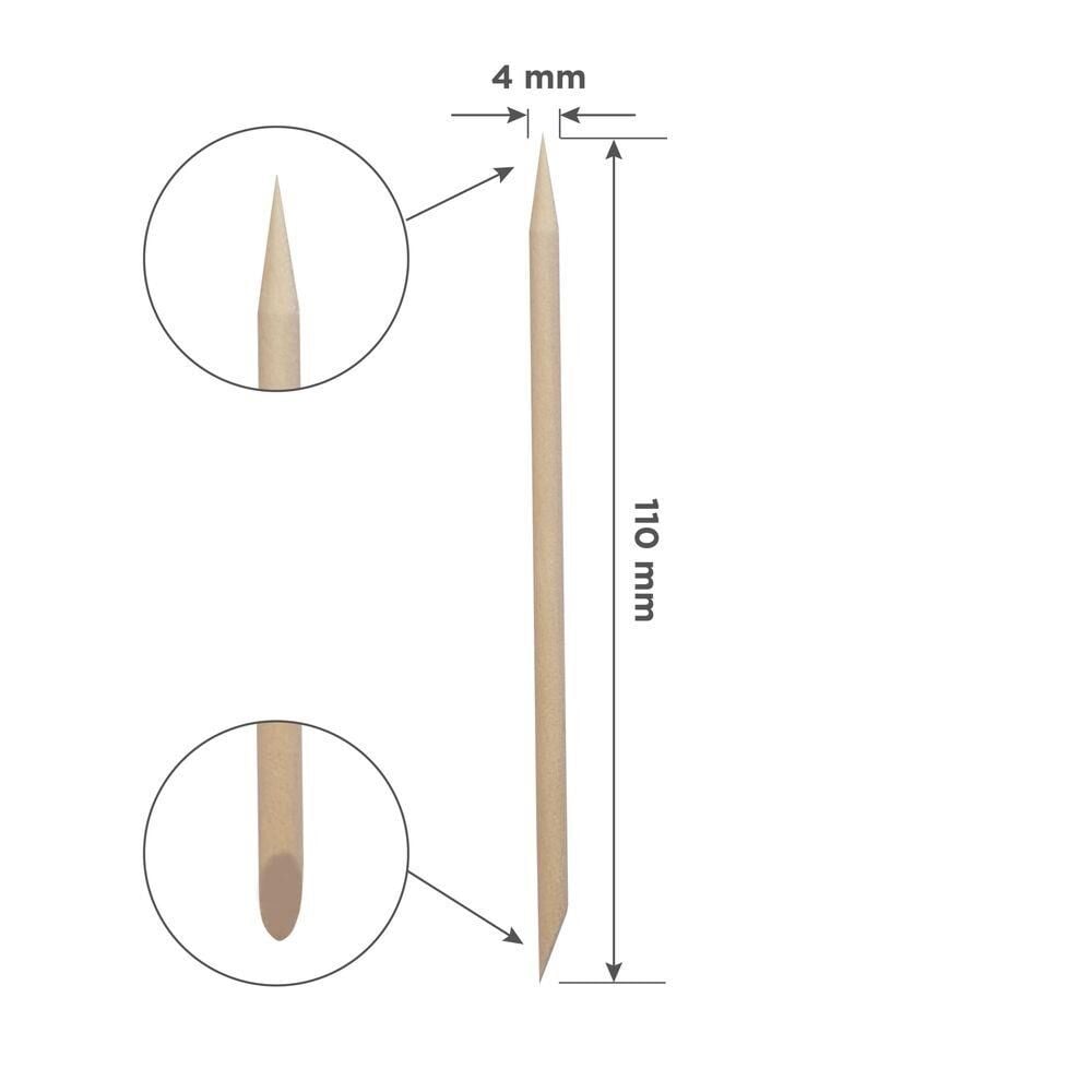 DOS-30/100 STALEKS PRO PORTAKAL MANİKÜR ÇUBUĞU, AHŞAP 110 MM (100 ADET)