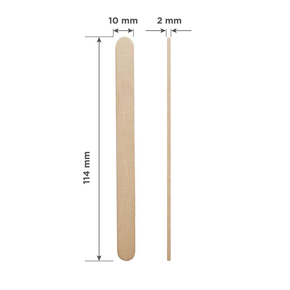 DSW-30 EXPERT 30 Sır Ağda İçin 3 No'lu Ahşap Spatula (Çubuk) (100 Adet)