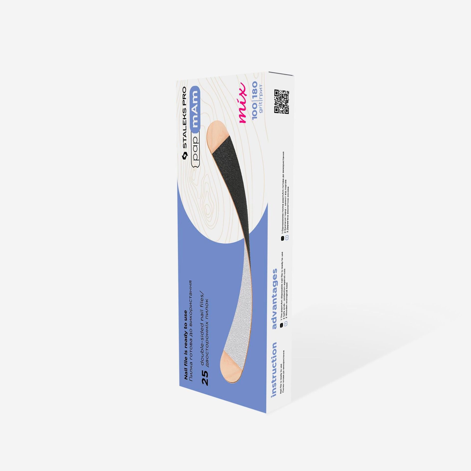 DWCEMİX-22-180/240 EXPERT AHŞAP BAZ ÜZERİNDE DEĞİŞTİRİLEBİLİR PAPMAM MİX ÇİFT TARAFLI TÖRPÜLER, 180/240 GRİT (25 ADET)