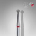 FA01R025 ELMAS KÜRE FREZE, KIRMIZI, ÇAP 2,5 MM