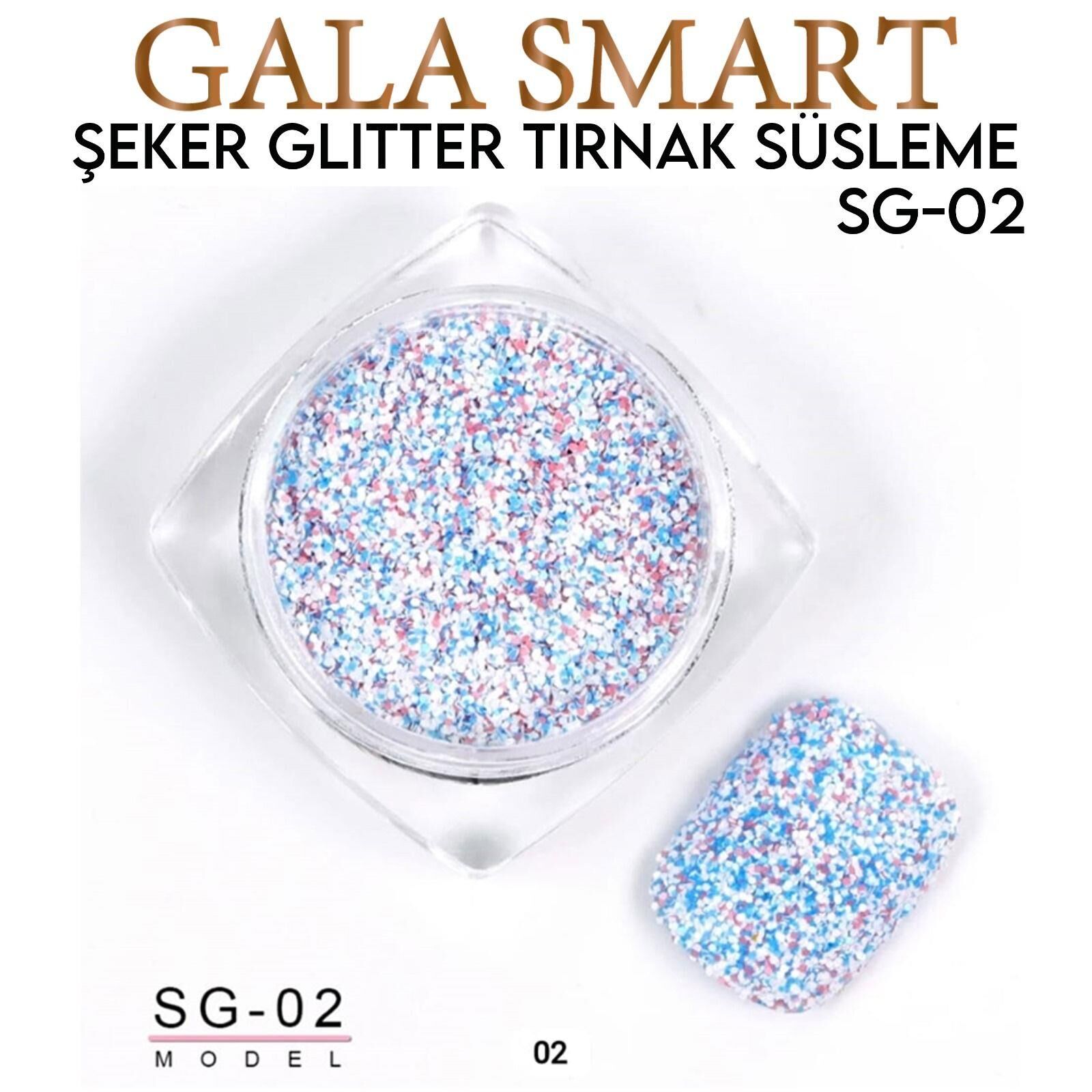 ŞEKER GLİTTER TIRNAK SÜSLEME NO:SG-02