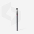 FA01R040 ELMAS KÜRE FREZE, KIRMIZI, ÇAP 4 MM