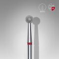 FA01R040 ELMAS KÜRE FREZE, KIRMIZI, ÇAP 4 MM