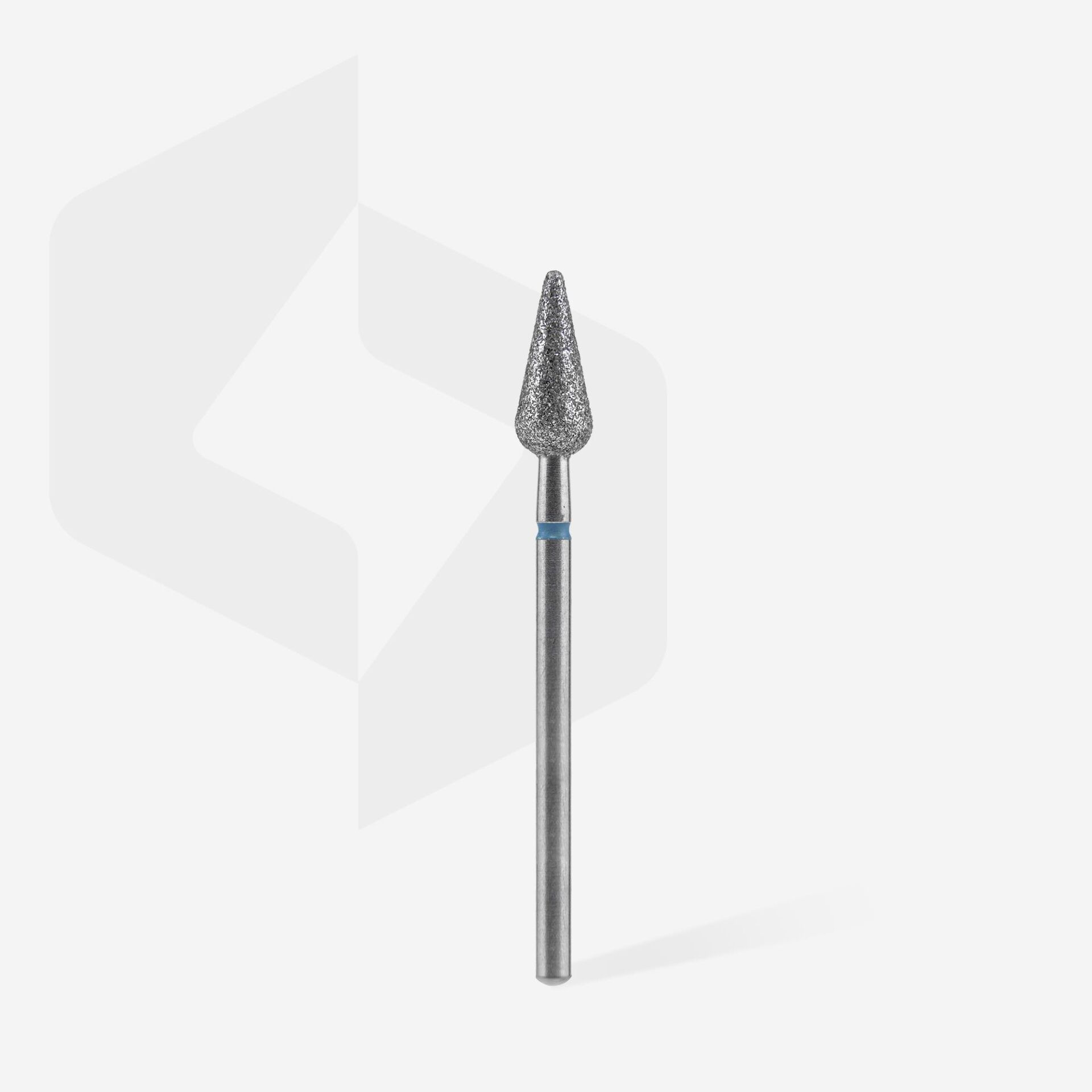 FA100B050/12 ELMAS ARMUT SİVRİ FREZE EXPERT, MAVİ, ÇAP 5 MM, ÇALIŞMA KISMI 12 MM