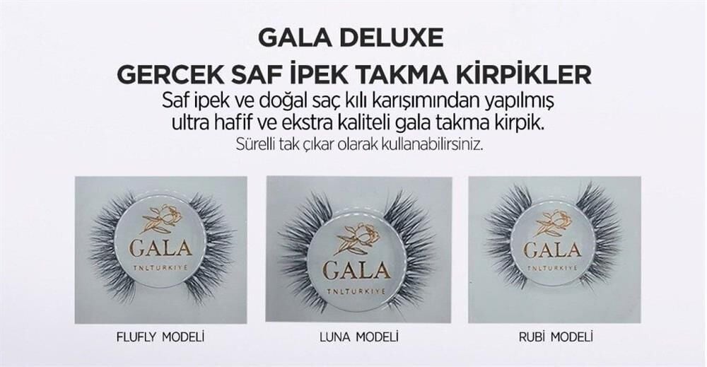 GALA DELUX SAF İPEK TAKMA KİRPİK LUNA