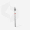 FA100R040/12 ELMAS SİVRİ ARMUT FREZE, KIRMIZI, ÇAP 4 MM, ÇALIŞMA KISMI 12 MM