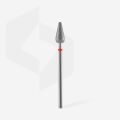 FA101R050/12 ELMAS YUVARLANMIŞ ARMUT FREZE, KIRMIZI, ÇAP 5 MM, ÇALIŞMA KISMI 12 MM