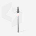 FA101R050/12 ELMAS YUVARLANMIŞ ARMUT FREZE, KIRMIZI, ÇAP 5 MM, ÇALIŞMA KISMI 12 MM