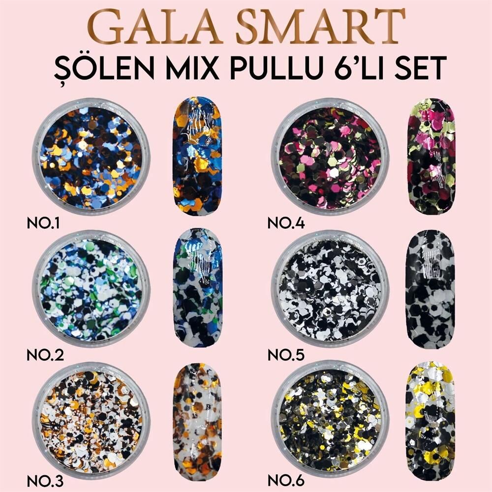 ŞÖLEN MİX PULLU 6 LI SET