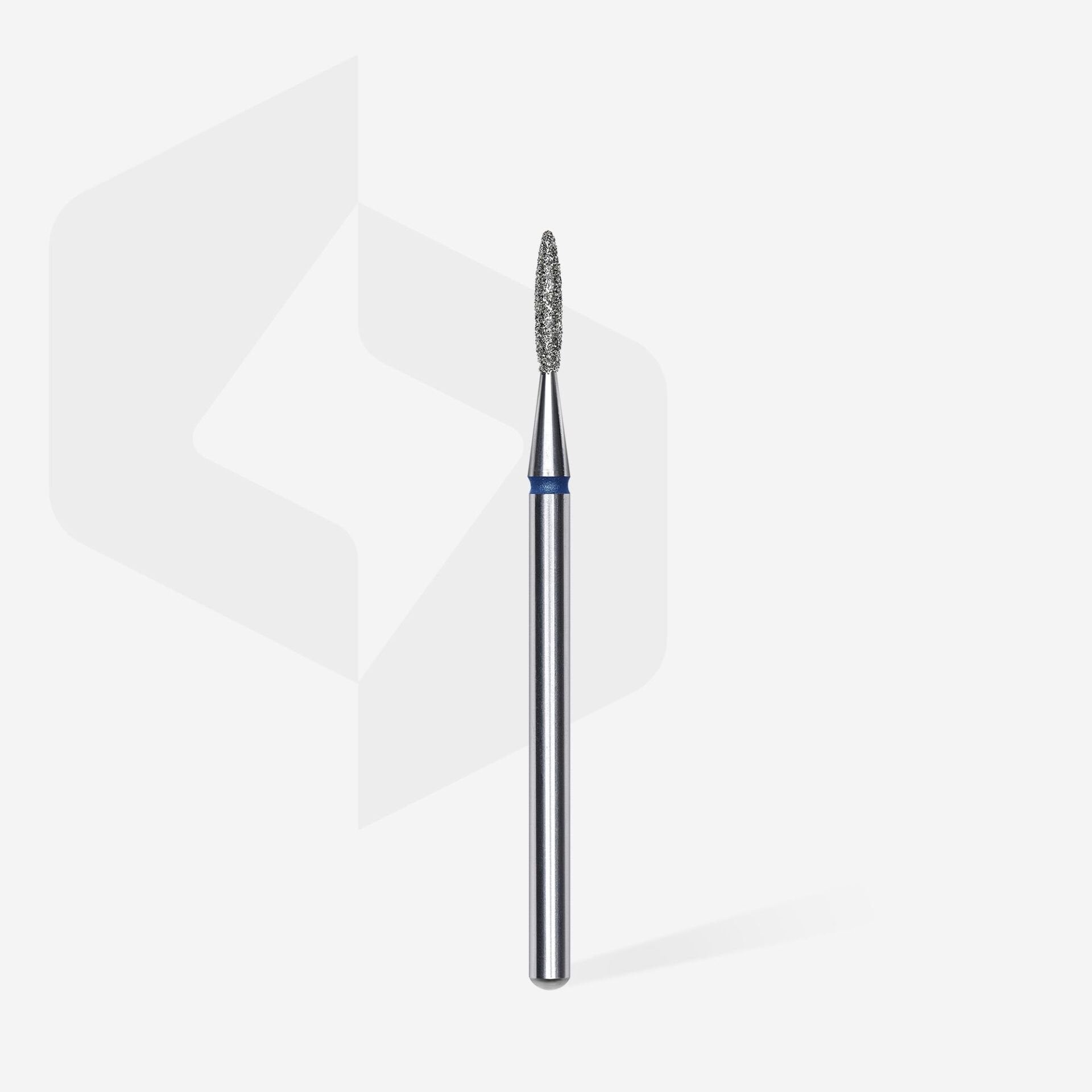 FA11B016/8 ELMAS SİVRİ ALEV FREZE, MAVİ, ÇAP 1,6 MM, ÇALIŞMA KISMI 8 MM