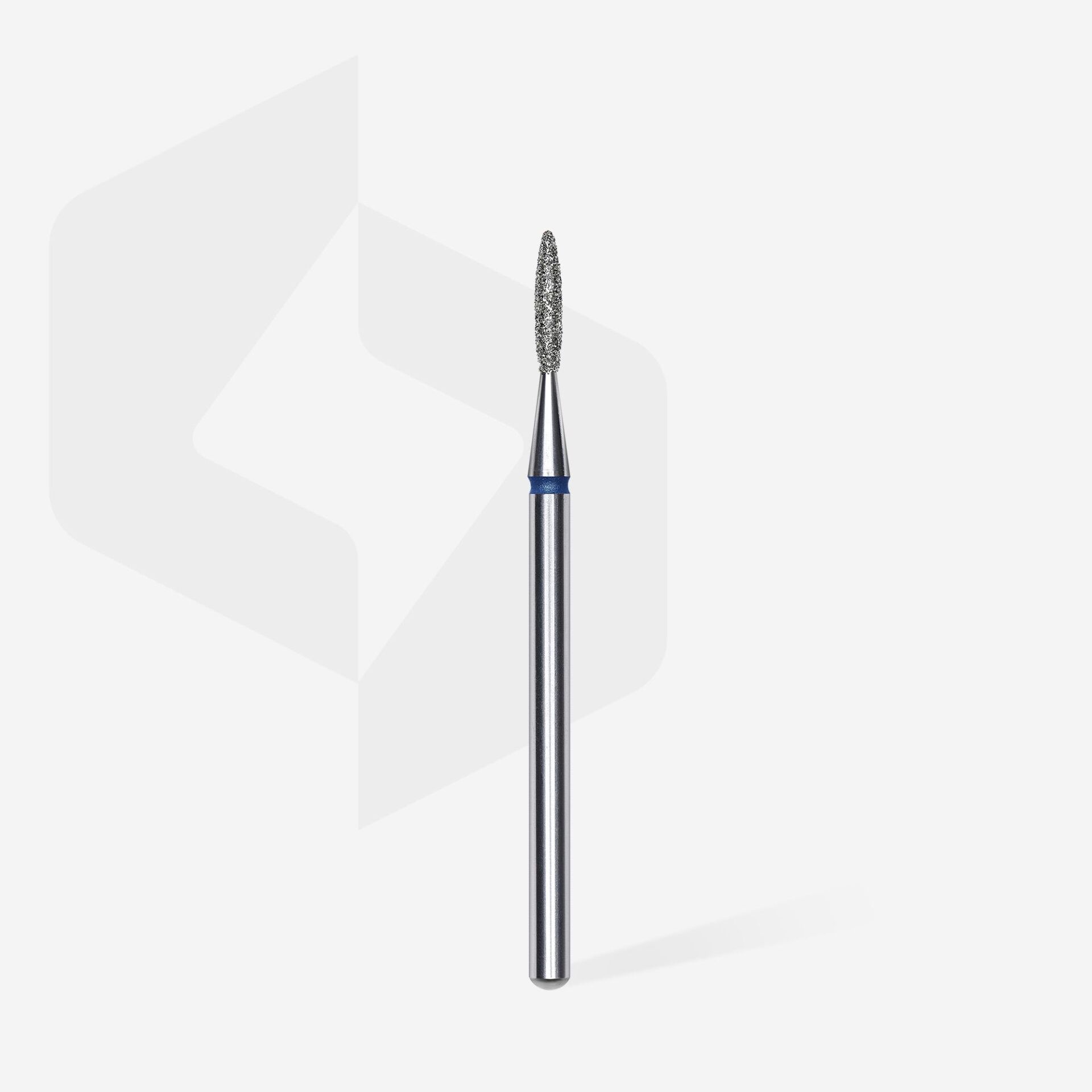 FA11B016/8 ELMAS SİVRİ ALEV FREZE, MAVİ, ÇAP 1,6 MM, ÇALIŞMA KISMI 8 MM