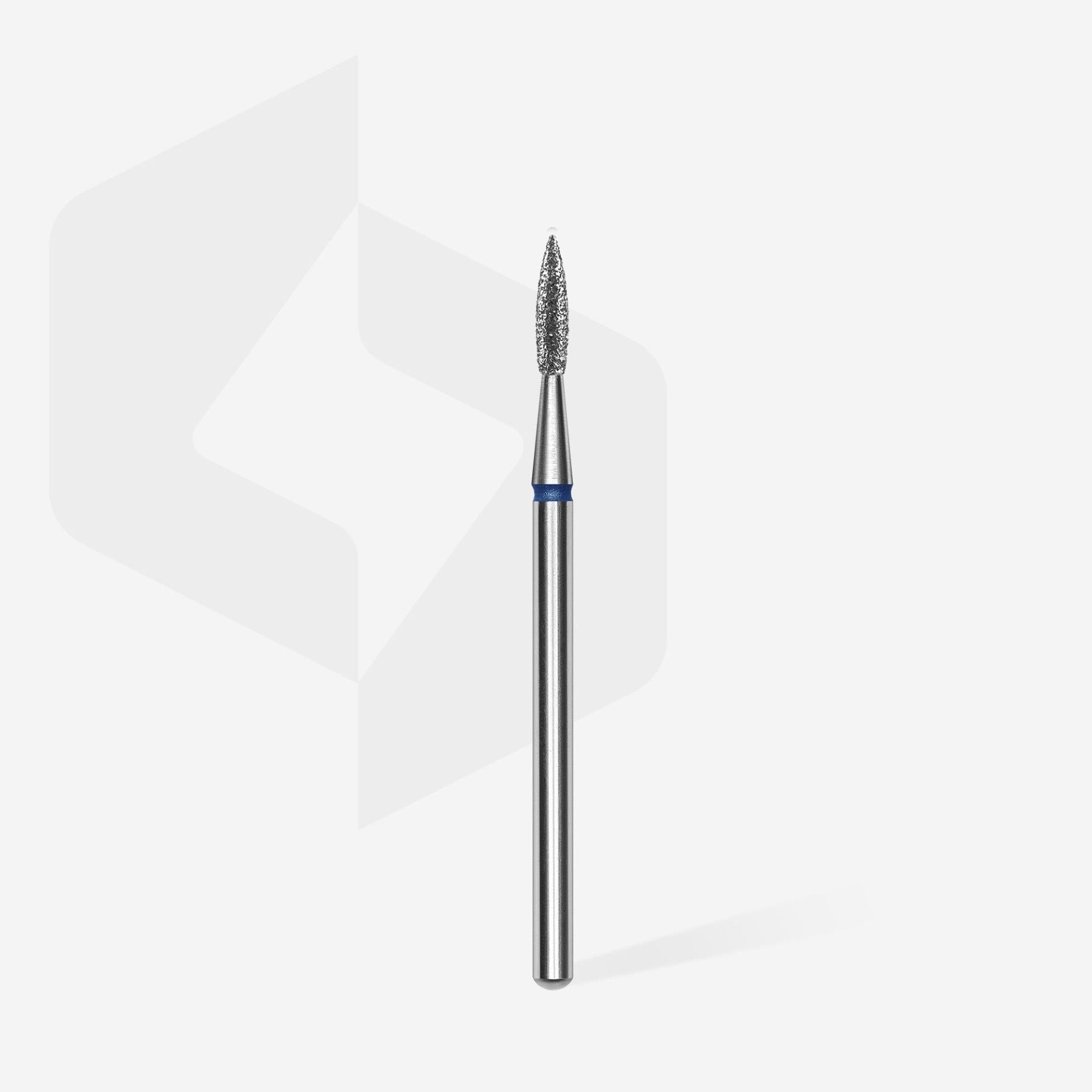 FA11B018/8 ELMAS SİVRİ ALEV FREZE EXPERT, MAVİ, ÇAP 1,8 MM, ÇALIŞMA KISMI 8 MM