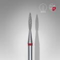 FA11R016/8 ELMAS SİVRİ ALEV FREZE, KIRMIZI, ÇAP 1,6 MM, ÇALIŞMA KISMI 8 MM