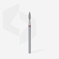 FA11R021/8 ELMAS SİVRİ ALEV FREZE, KIRMIZI, ÇAP 2,1 MM, ÇALIŞMA KISMI 8 MM