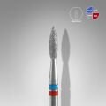 FA11RB021/8 ELMAS SİVRİ ALEV FREZE EXPERT DUO, KIRMIZI-MAVİ, ÇAP 2,1 MM, ÇALIŞMA KISMI 8 MM