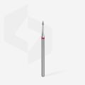 FA12R010/3 ELMAS SİVRİ ALEV MİNİ FREZE EXPERT, KIRMIZI, ÇAP 1 MM, ÇALIŞMA KISMI 3 MM