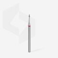 FA12R010/3 ELMAS SİVRİ ALEV MİNİ FREZE EXPERT, KIRMIZI, ÇAP 1 MM, ÇALIŞMA KISMI 3 MM