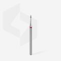FA12R010/3 ELMAS SİVRİ ALEV MİNİ FREZE EXPERT, KIRMIZI, ÇAP 1 MM, ÇALIŞMA KISMI 3 MM