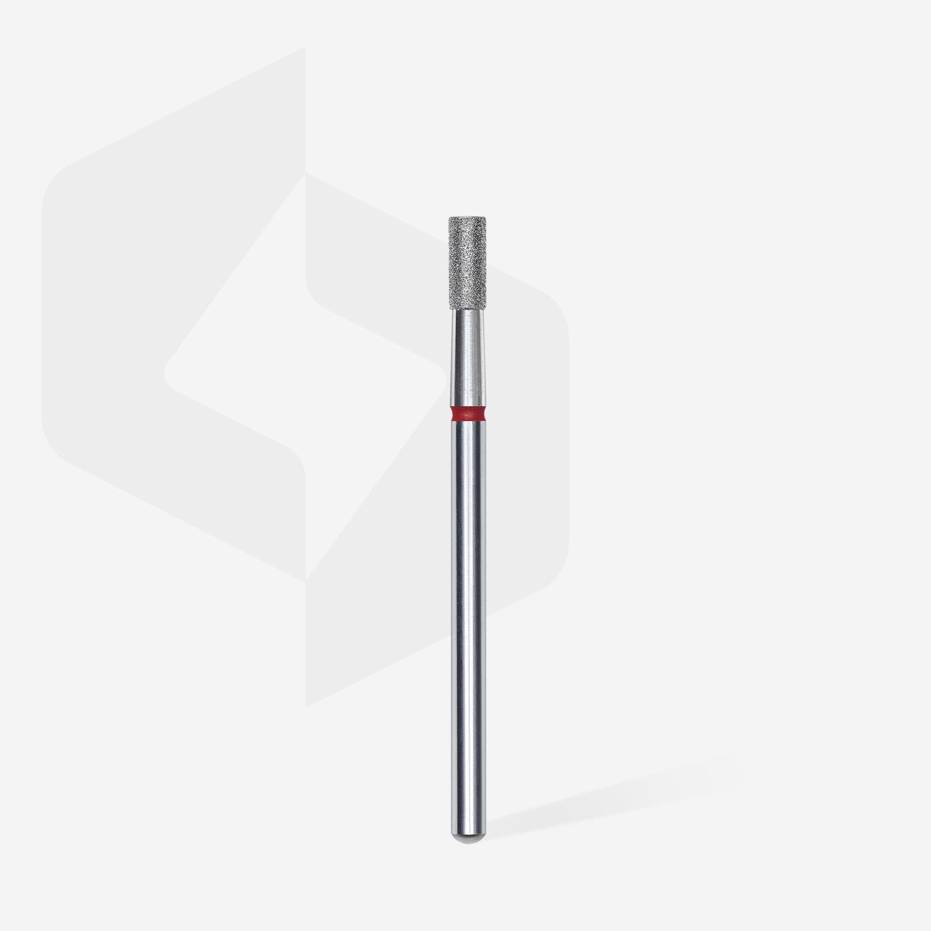 FA20R025/6 ELMAS SİLİNDİR FREZE, KIRMIZI, ÇAP 2,5 MM, ÇALIŞMA KISMI 6 MM