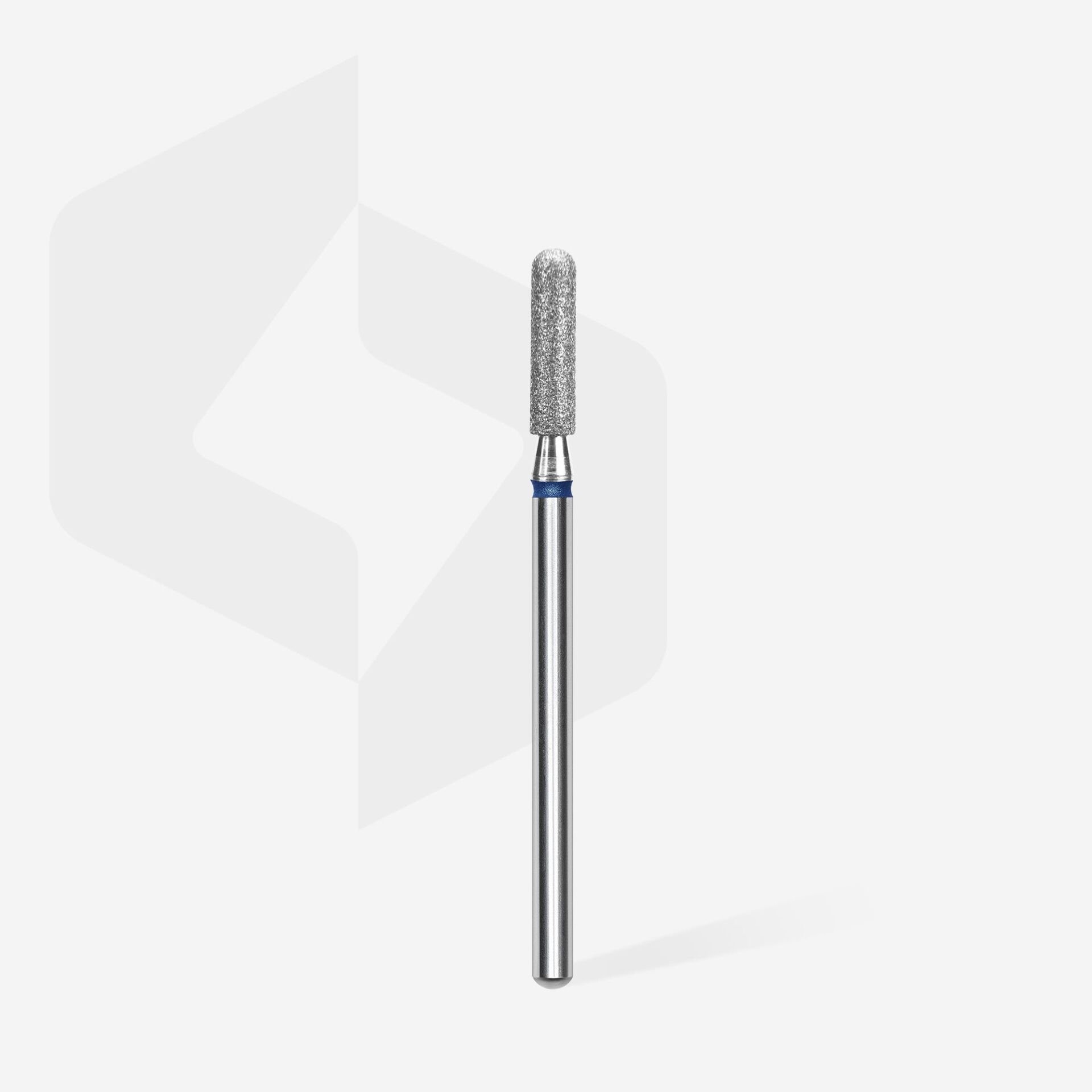 FA30B025/10 EXPERT Elmas Yuvarlanmış Silindir Freze Mavi Çap 2,5 mm / Çalışma Kısmı 10 mm