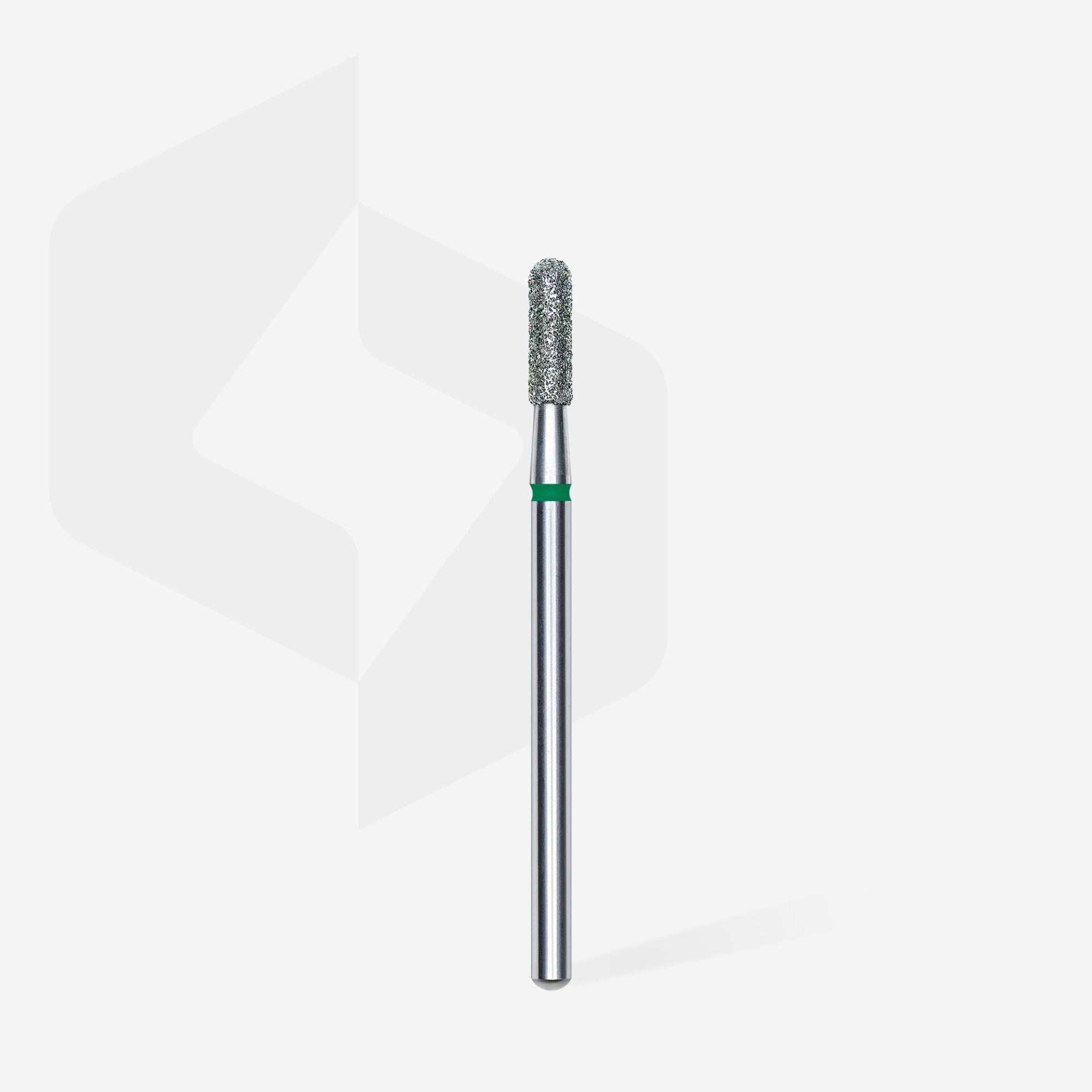 FA30G023/8 ELMAS YUVARLANMIŞ  SİLİNDİR FREZE, YEŞİL, ÇAP 2,3 MM, ÇALIŞMA KISMI 8 MM