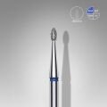 FA50B016/3.4 ELMAS YUVARLANMIŞ TOMURCUK FREZE UCU, MAVİ, ÇAP 1,6 MM, ÇALIŞMA KISMI 3,4 MM
