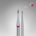 FA50R012/3 ELMAS YUVARLANMIŞ TOMURCUK FREZE UCU, KIRMIZI, ÇAP 1,2 MM, ÇALIŞMA KISMI 3 MM