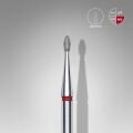 FA50R016/3.4 ELMAS YUVARLANMIŞ TOMURCUK FREZE UCU, KIRMIZI, ÇAP 1,6 MM, ÇALIŞMA KISMI 3,4 MM
