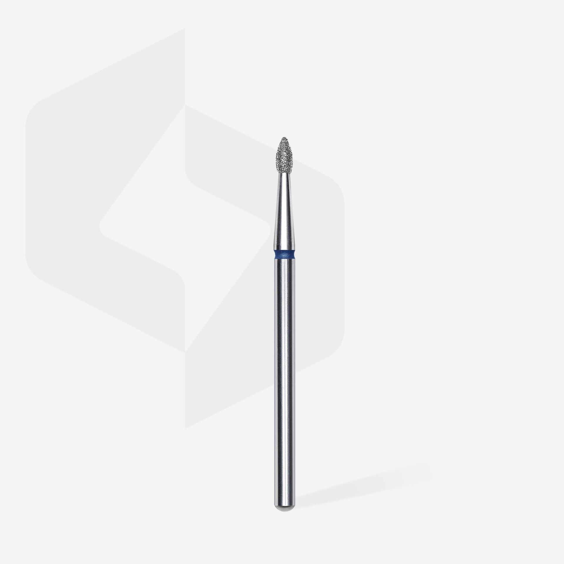 FA60B018/4 ELMAS SİVRİ TOMURCUK FREZE UCU, MAVİ, ÇAP 1,8 MM, ÇALIŞMA KISMI 4 MM