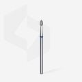 FA60B025/4.5 ELMAS SİVRİ TOMURCUK FREZE UCU, MAVİ, ÇAP 2,5 MM, ÇALIŞMA KISMI 4,5 MM
