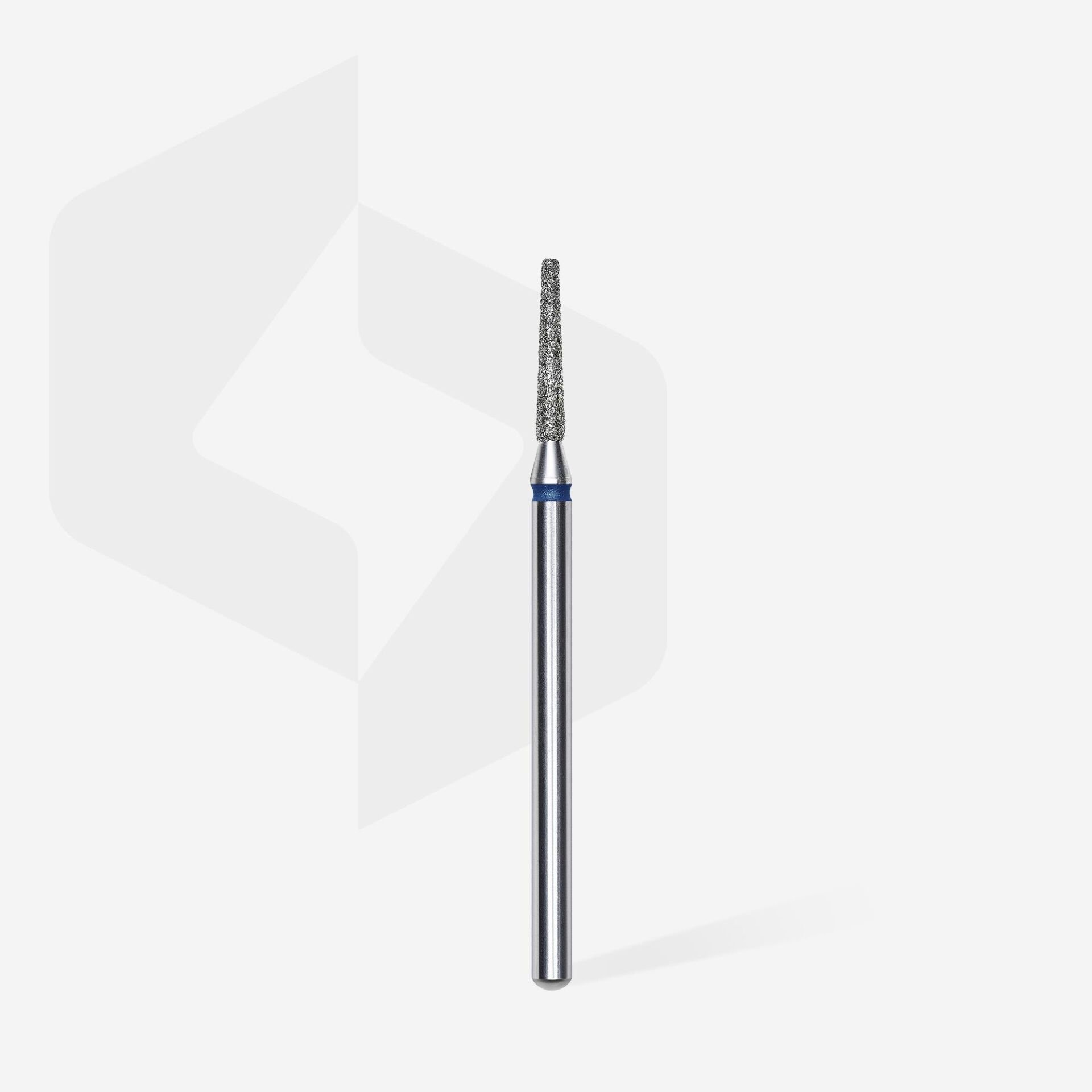 FA70B016/10 ELMAS KESİK KONİ FREZE, MAVİ, ÇAP 1,6 MM, ÇALIŞMA KISMI 10 MM