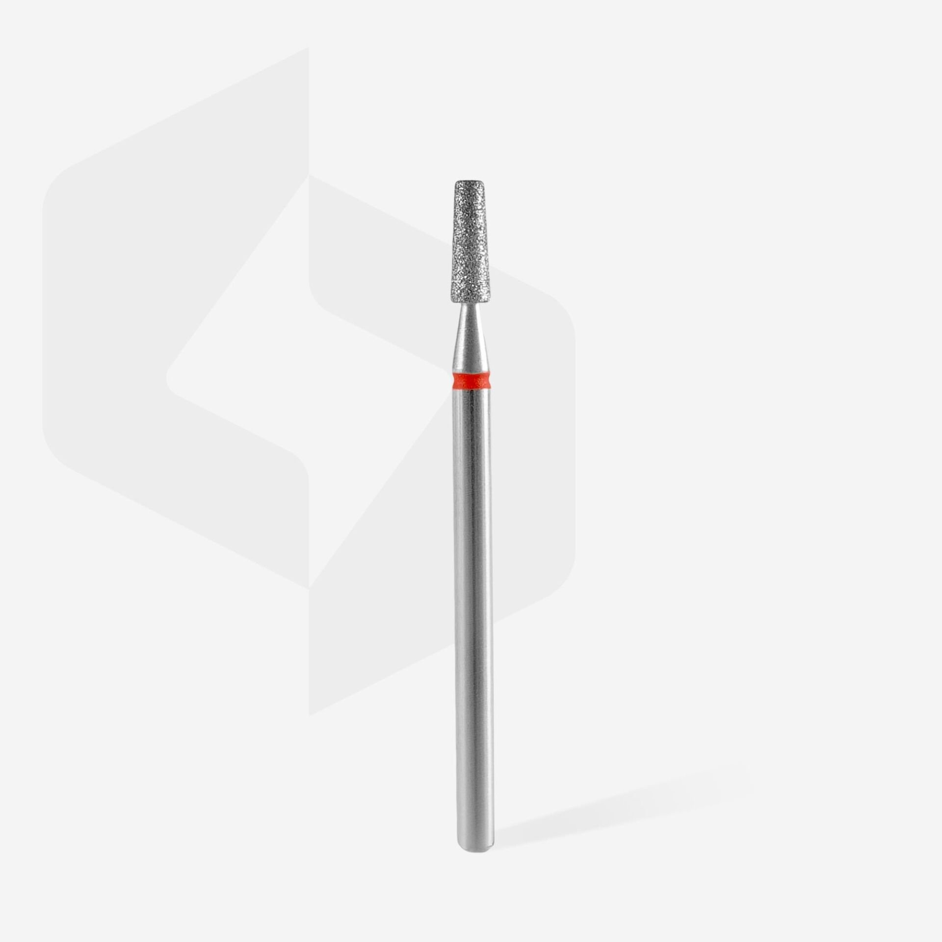 FA70R025/8 ELMAS KESİK KONİ FREZE, KIRMIZI, ÇAP 2,5 MM, ÇALIŞMA KISMI 8 MM