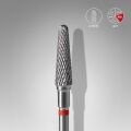 FT70R040/13 SERT ALAŞIM KESİK KONİ FREZE, KIRMIZI, ÇAP 4 MM / ÇALIŞMA KISMI 13 MM