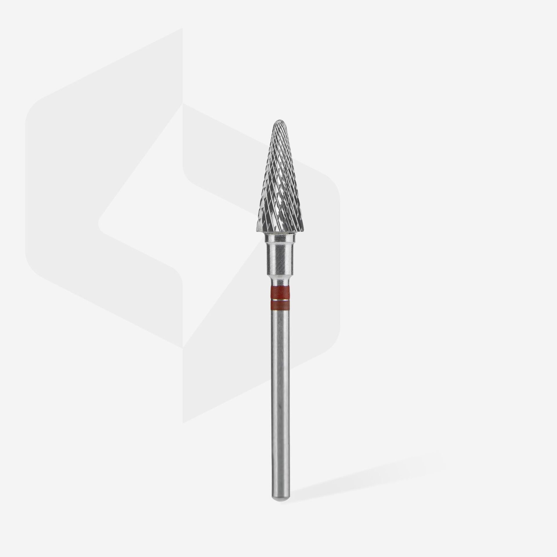 FT73R060/14 EXPERT SOLAKLAR İÇİN SERT ALAŞIM KONİK FREZE, KIRMIZI ,ÇAP 6 MM / ÇALIŞMA KISMI 14 MM