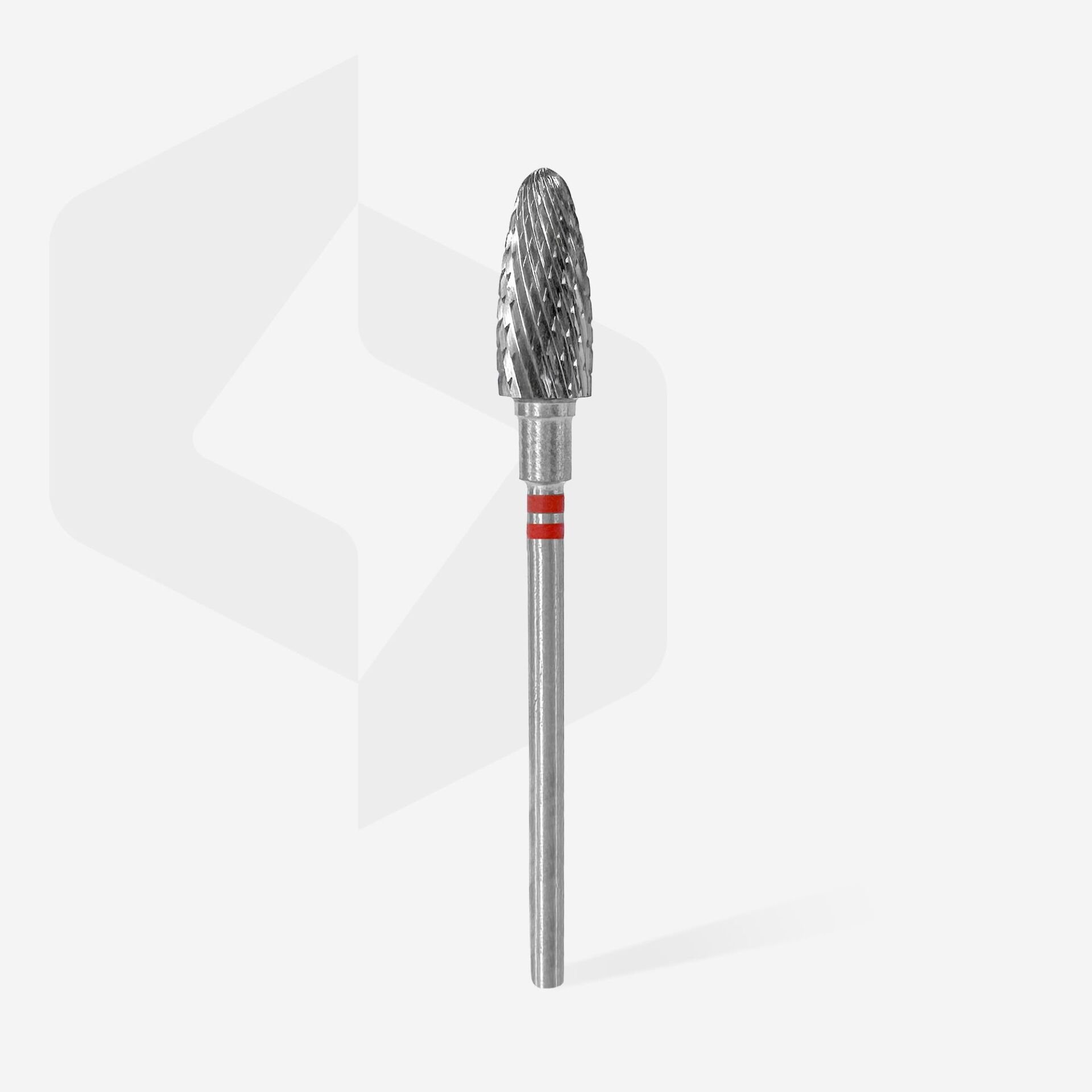 FT91R060/14 SOLAKLAR İÇİN SERT ALAŞIM MISIR FREZE, KIRMIZI, ÇAP 6 MM / ÇALIŞMA KISMI 14 MM