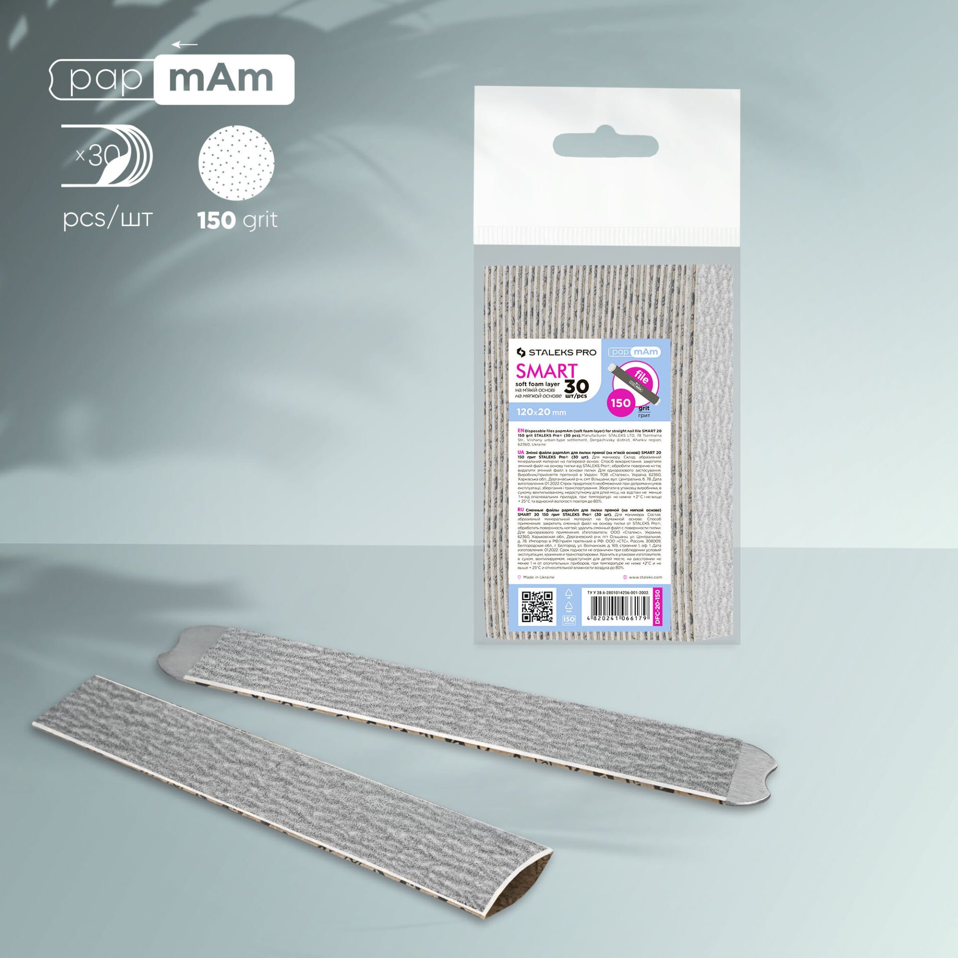 DFC-20-150 SMART 20 PapmAm Yedek Törpüler, 150 Grit (30 Adet)