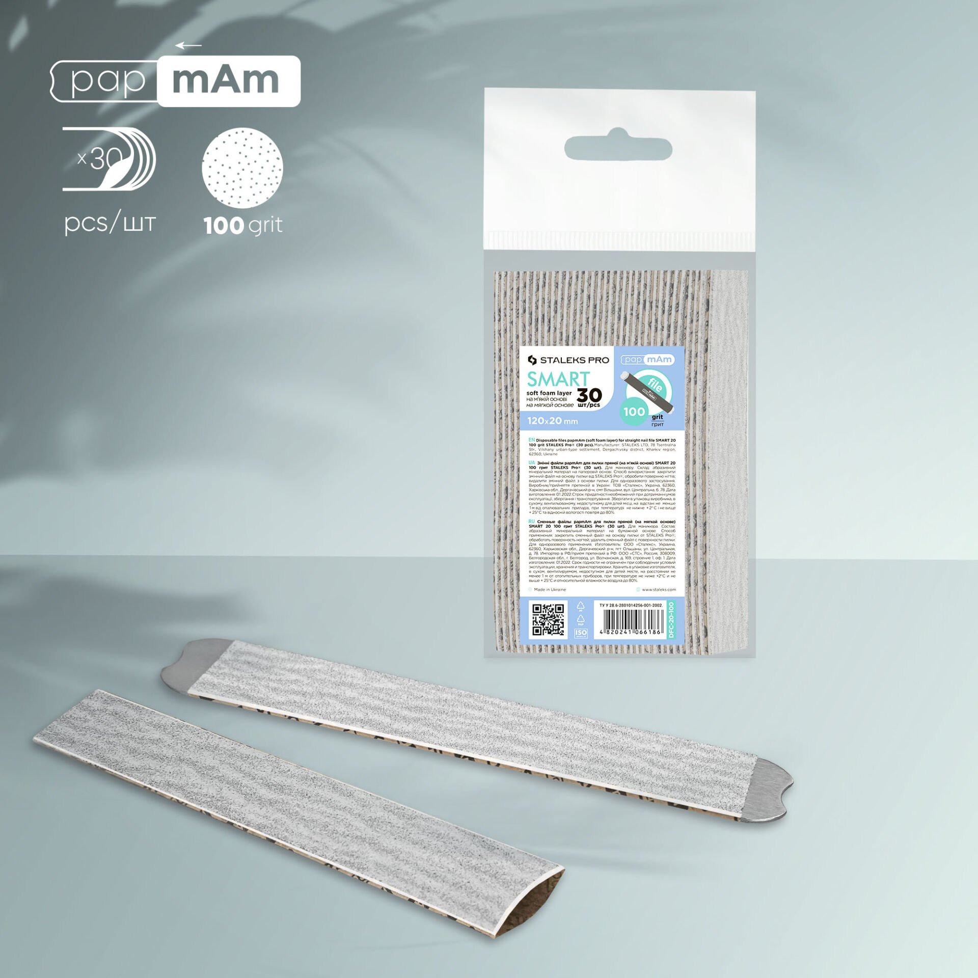 DFC-20-100 SMART 20 PapmAm Yedek Törpüler, 100 Grit (30 Adet)