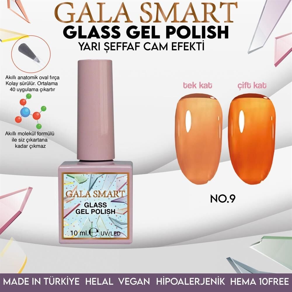 GALA SMART GLASS KALICI OJE 10 mle NO:09