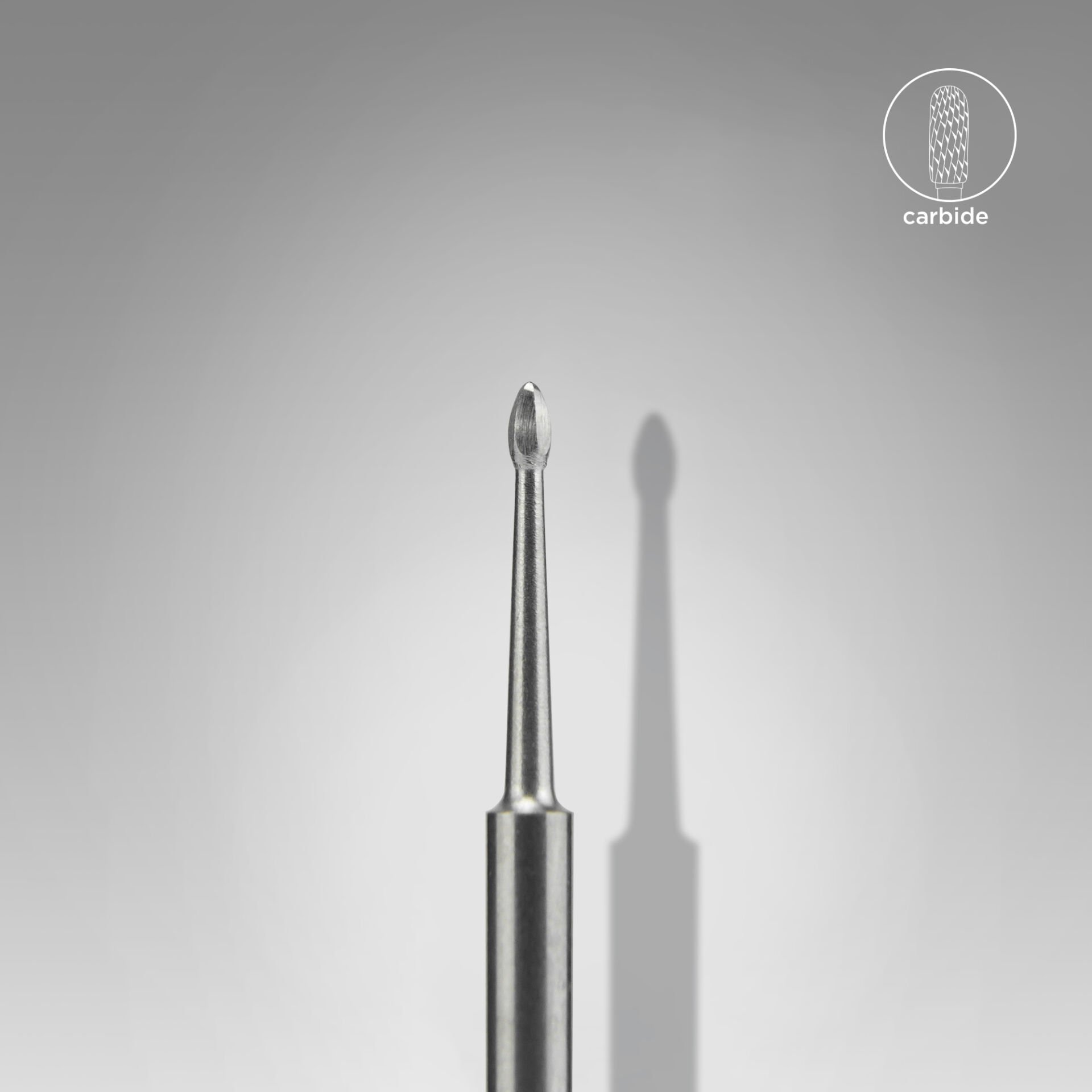 FT12/012/2.5 Sert Alaşım nail cleaner mini Freze EXPERT EXPERT, Kırmızı, Çap 1,2 mm / Çalışma Kısmı 2,5 mm, Adet