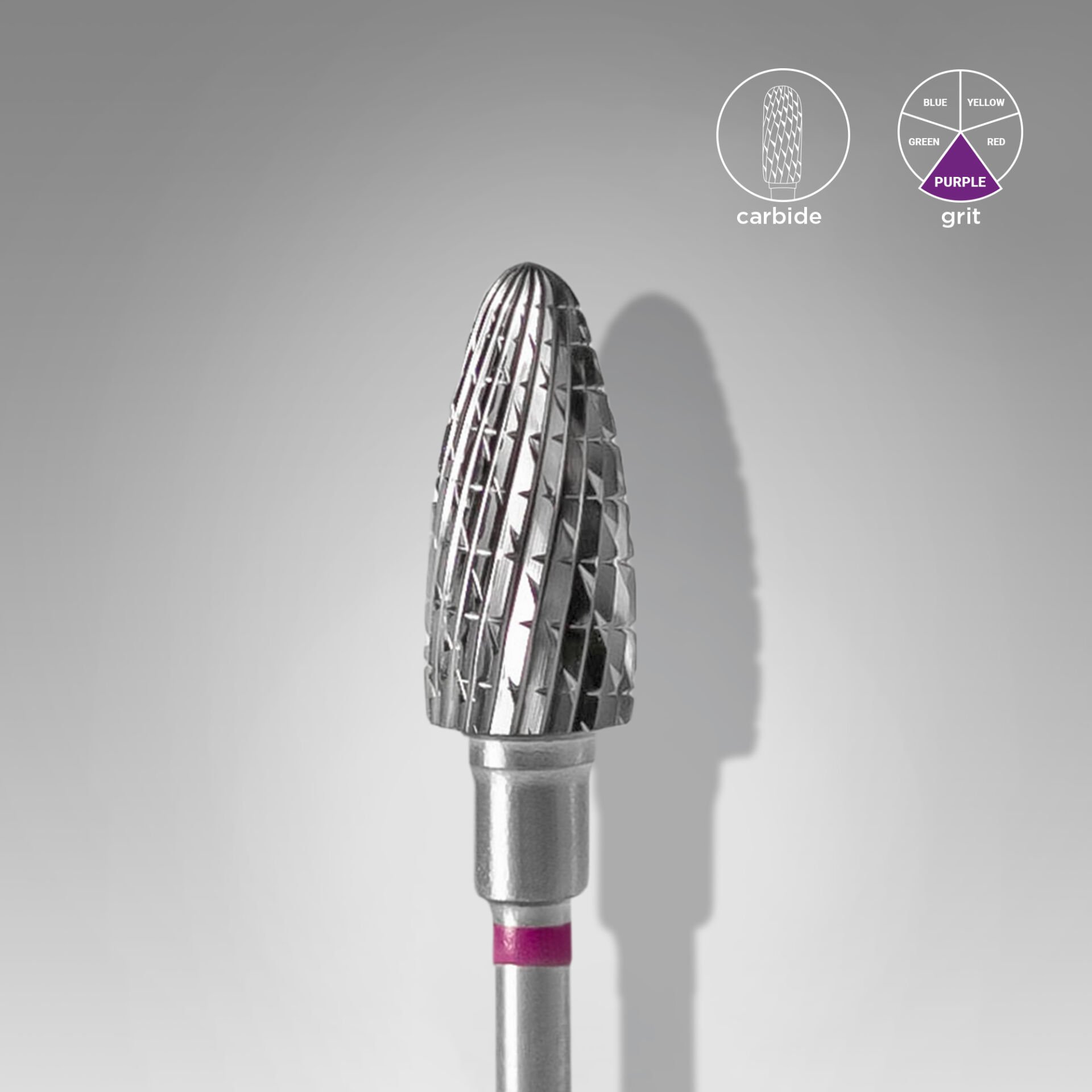 FT90V060/14 Sert Alaşım Mısır Freze, Mor, Çap 6 mm / Çalışma Kısmı 14 mm