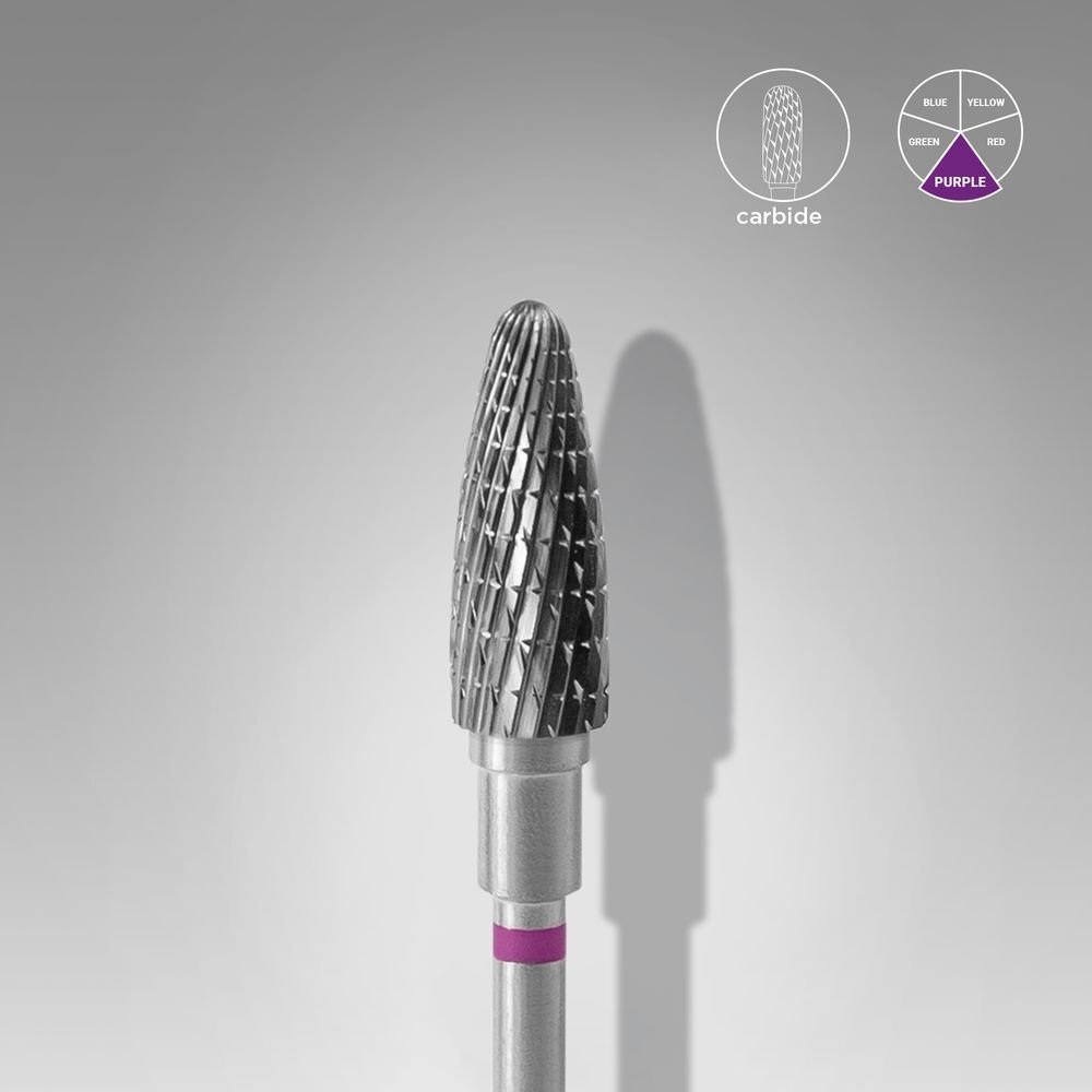 FT90V050/13 Sert Alaşım Mısır Freze, Mor, Çap 5 mm / Çalışma Kısmı 13 mm