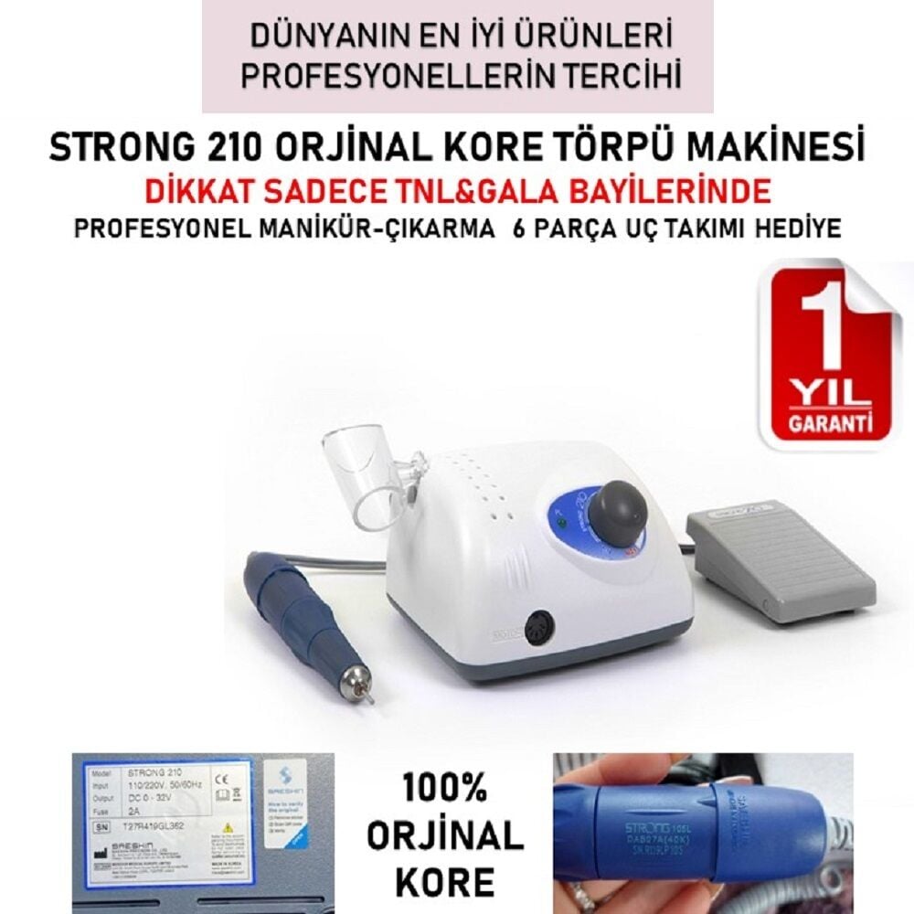 STRONG 210 TIRNAK TÖRPÜ MAKİNASI