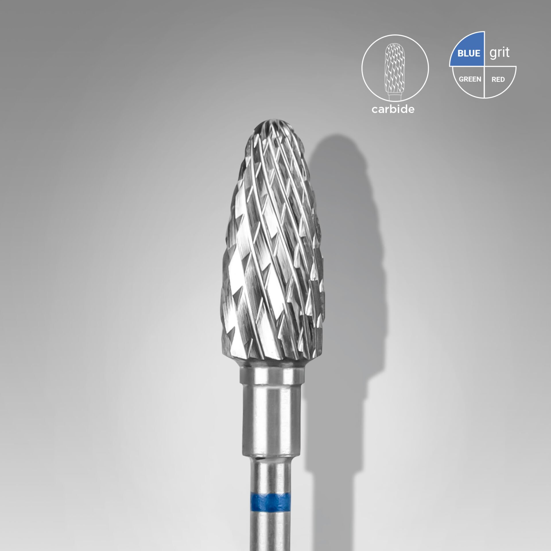 FT90B060/14 Sert Alaşım Mısır Freze, Mavi, Çap 6 mm / Çalışma Kısmı 14 mm